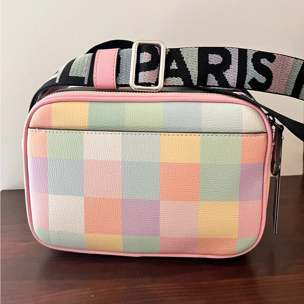 Karl Lagerfeld Pastel Color Block Crossbody Bag with Coin Case - Picture 3 of 3